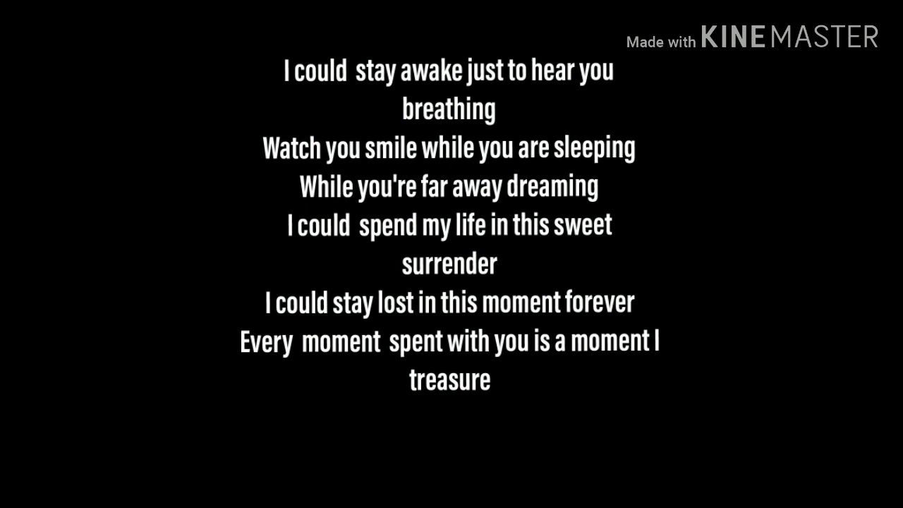 I don't want to miss a thing (Chad graham) Acoustic lyrics - YouTube