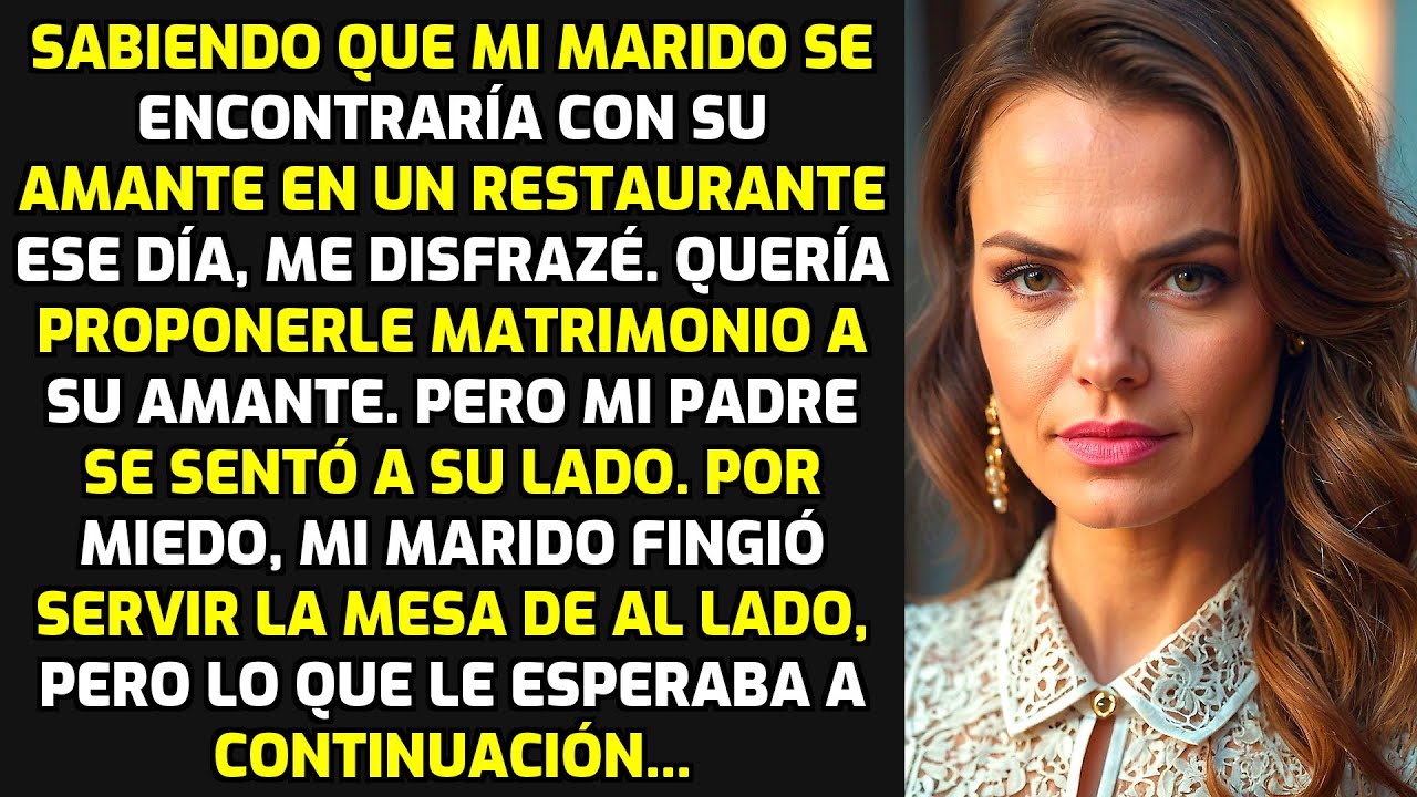 Sabiendo Que Mi Marido Se Encontraría Con Su Amante En Un Restaurante Ese Día... HISTORIAS LA VIDA