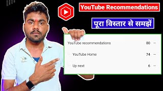 YouTube Recommendations YouTube Home, Up Next Meaning In Hindi || YT Studio YouTube Recommendations