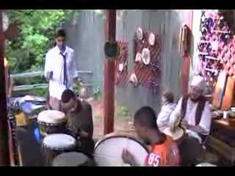 Free-form drum jam at the drum booth at GARF, May ...