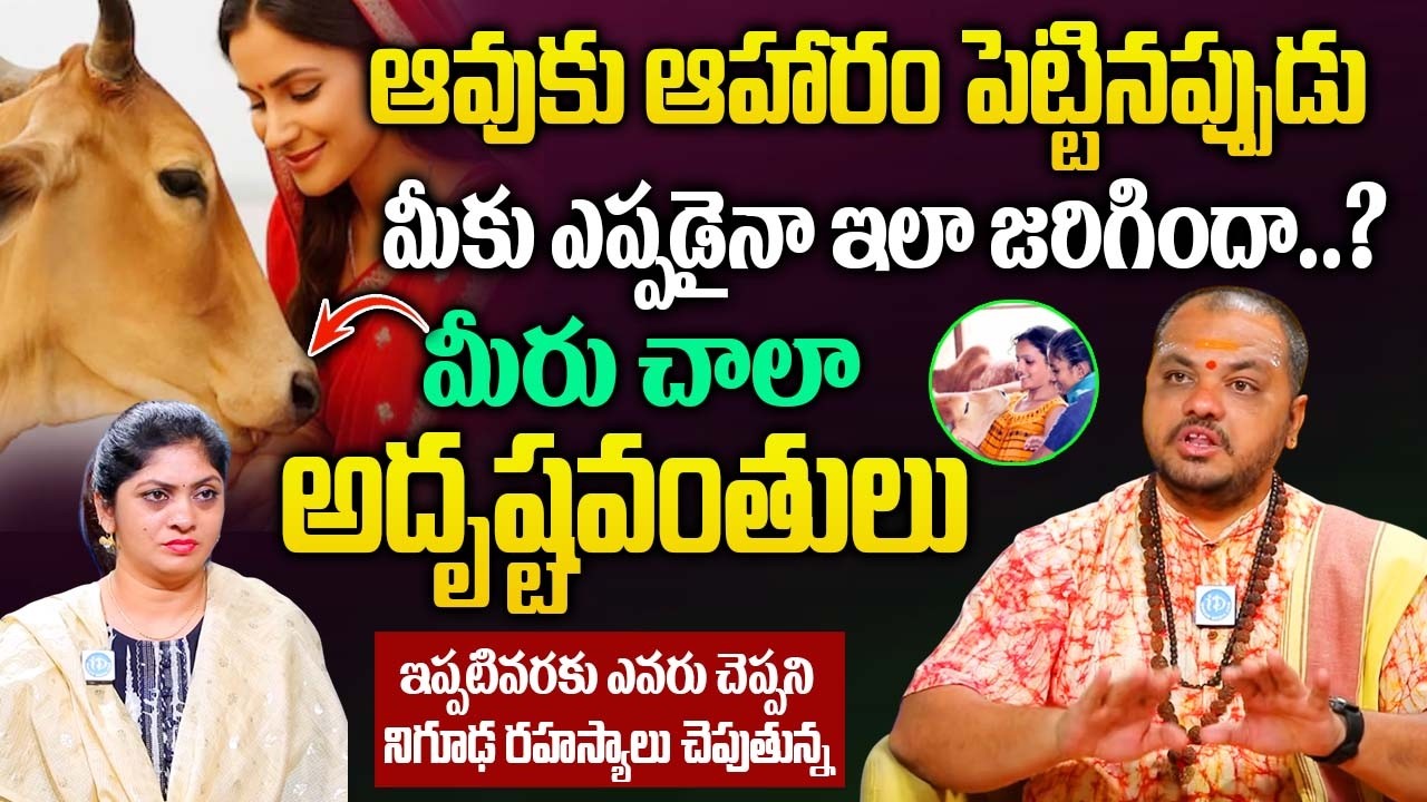 ఆవుకు ఆహారం పెట్టినప్పుడు చెయ్ నాకితే  మీ జీవితంలో జరిగేది ఇదే..! | Subhash Sharma |@iDream Bhakthi