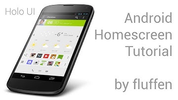 Holo UI (by fluffen) - Android Homescreen Tutorial