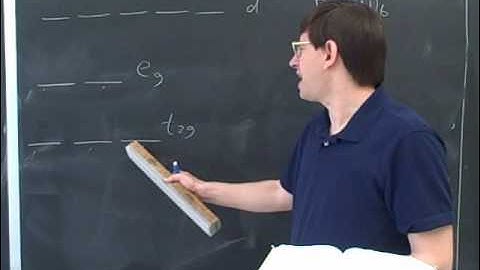 Transition metals and the crystal field model (3)