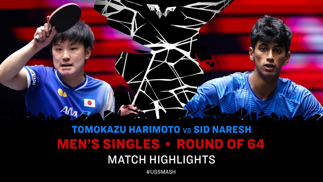 テレビ VERSOS VS-S121MR Hiroshi Isonami Tomokazu Harimoto vs Sid Naresh | MS R64 | #USSMASH 2025 - YouTube