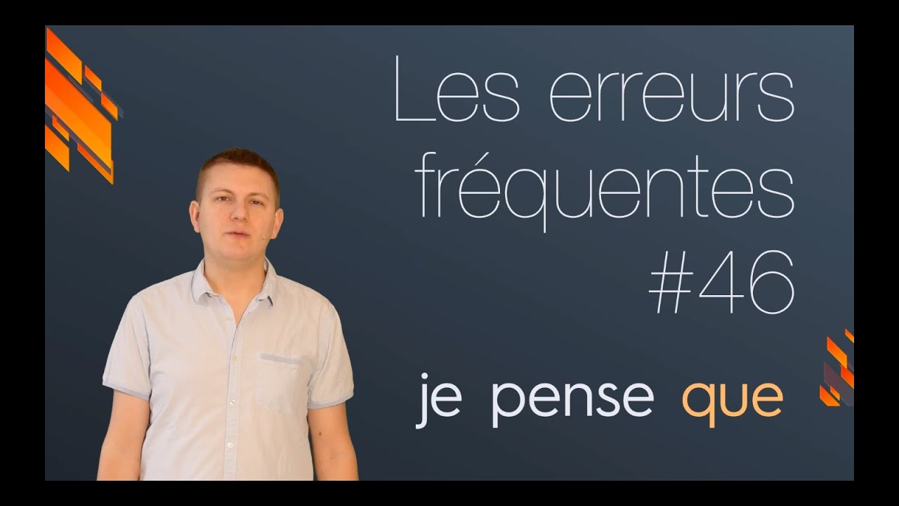 Je pense QUE (relative) YouTube