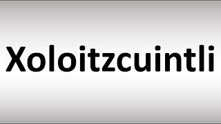 How to Pronounce Xoloitzcuintli