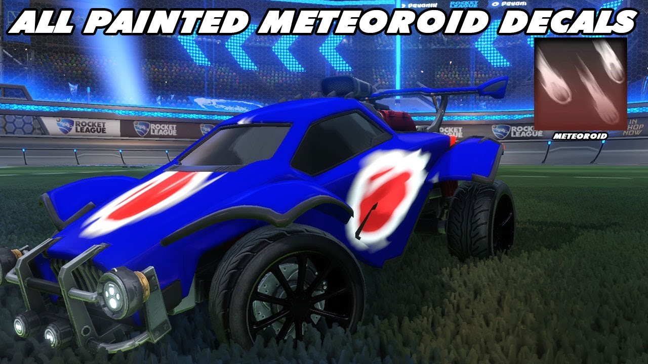 Al *NEW* Painted Import Decal "METEOROID" - Rocket League Showcase
