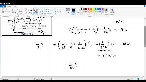 Node Analysis of end problem 3.8; Roland E. Thomas Chapter 3