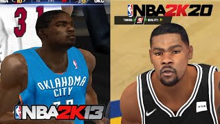 Scoring with Kevin Durant in every NBA 2K Android (2K13-2K20)