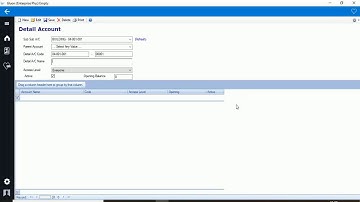 Gluon ERP - Charts of Account Setup