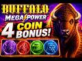 Buffalo Mega Power 4 Coin Bonus!