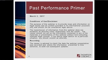 Past Performance Primer