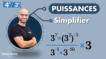 Puissances - Simplifier - Exercice Type