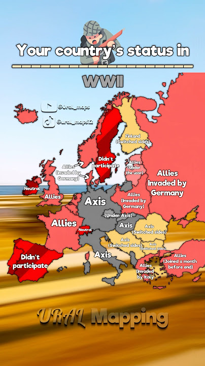 Your country’s status in WWII⚔️ || #history #mapping #war ||