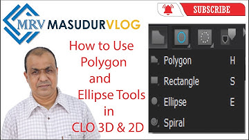 How to Use Polygon and Ellipse Tools in CLO 3D & 2D