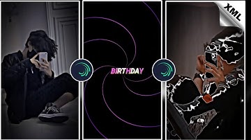 TERA HAPPY BIRTHDAY 🎂🎈NEW TREND 🎉XML FILE PRESET 💝 3D iCON EFFECT #alightmotion