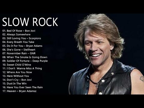 Bon Jovi, Scorpions, Aerosmith, U2, Ledzeppelin - Greatest Hits Slow Rock Ballads 70s, 80s, 90s