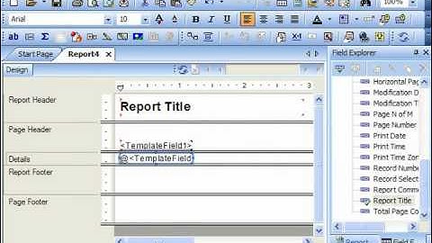 Crystal Reports Tutorial Creating a Report Template Business Objects Training Lesson 15.1
