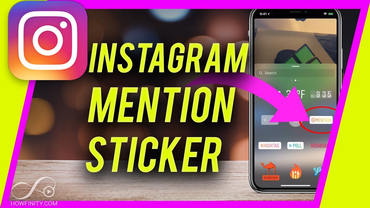 How to Use Instagram MENTION Sticker in Instagram Story - YouTube