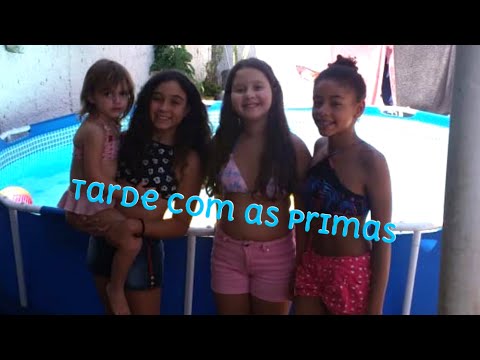 TARDE NA PISCINA COM AS PRIMAS - Lu Vlogs