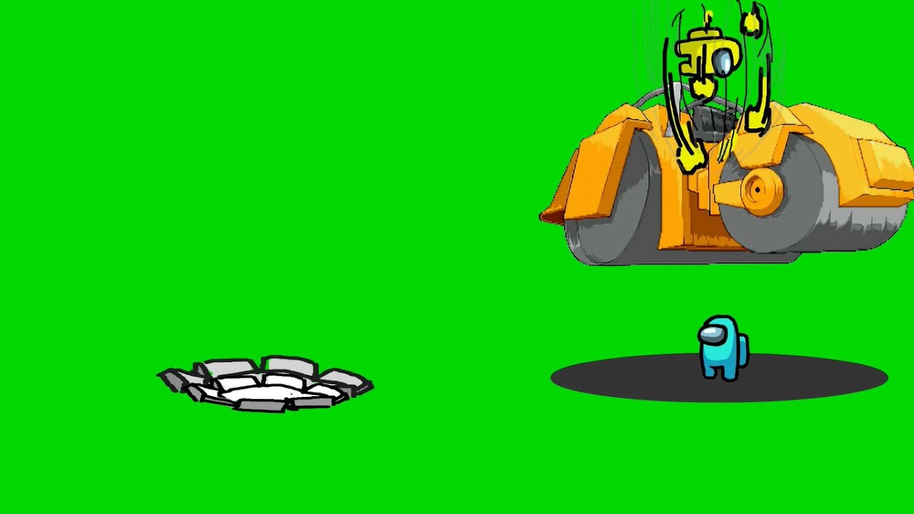 Roda Rolla Da | Among Us Kill Animation (Green Screen) - YouTube
