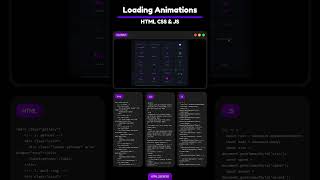 Loading Animations Gallery ✨⚡ #htmlcss #css3 #javascript