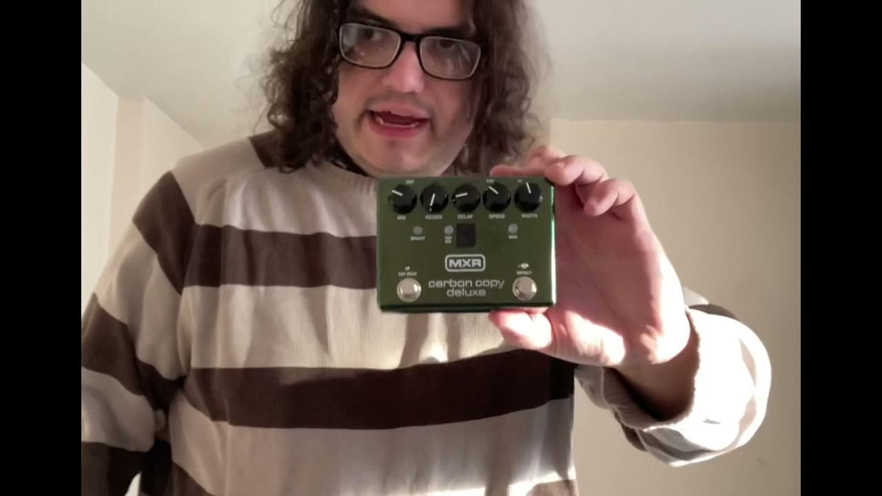 MXR Carbon Copy Deluxe M292 Effect Pedal (unboxing / demo) like and