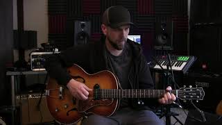 Godin 5th Avenue Kingpin Guitar with Fishman Archtop Pickup Installed in Stereo. (Use headphones)