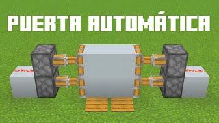 CÓMO HACER una PUERTA AUTOMÁTICA en Minecraft Bedrock 1.20