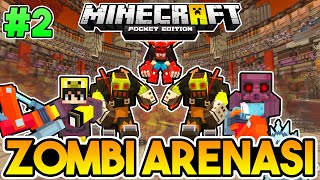 PATLAYAN ZOMBİLER!! | Minecraft PE Zombi Arenası | Bölüm 2