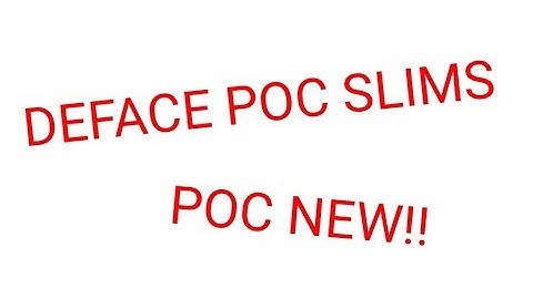 CARA DEFACE POC SLIMS | | NEW UPLOAD 2020✓