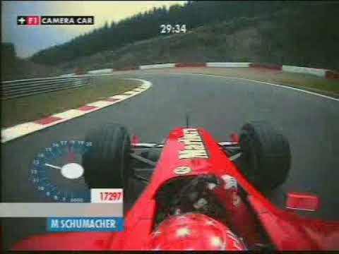 Видео: MICHAEL SCHUMACHER 2001 BELGIUM ONBOARD LAP