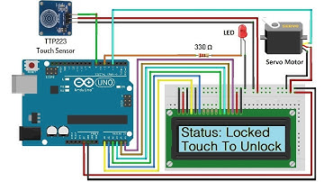 Touch Based Door Lock System using Arduino & TTP223 Sensor