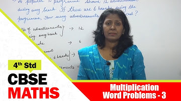 4th Std CBSE Maths Syllabus | 52 - Multiplication - Word Problems - 3 | CBSE Maths