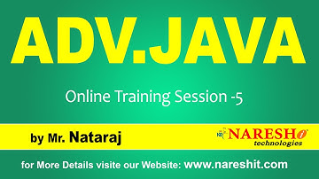 ADVANCED JAVA @ 11:00 AM (IST) | SERVLET | Session-5 | by Mr.Nataraj