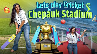 😱Played Cricket in CHEPAUK STADIUM🏏 | Lifetime experience😁 | #missmiracle