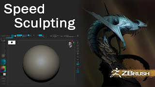 ZBrush speed sculpting Timelapse - \\