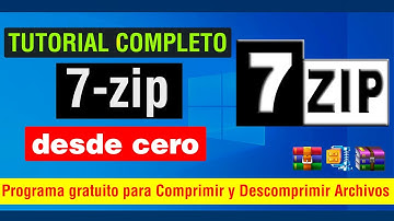 Como usar 7zip para Comprimir y Descomprimir archivos ZIP y RAR en Windows 11 / 10 / 8  Tutorial