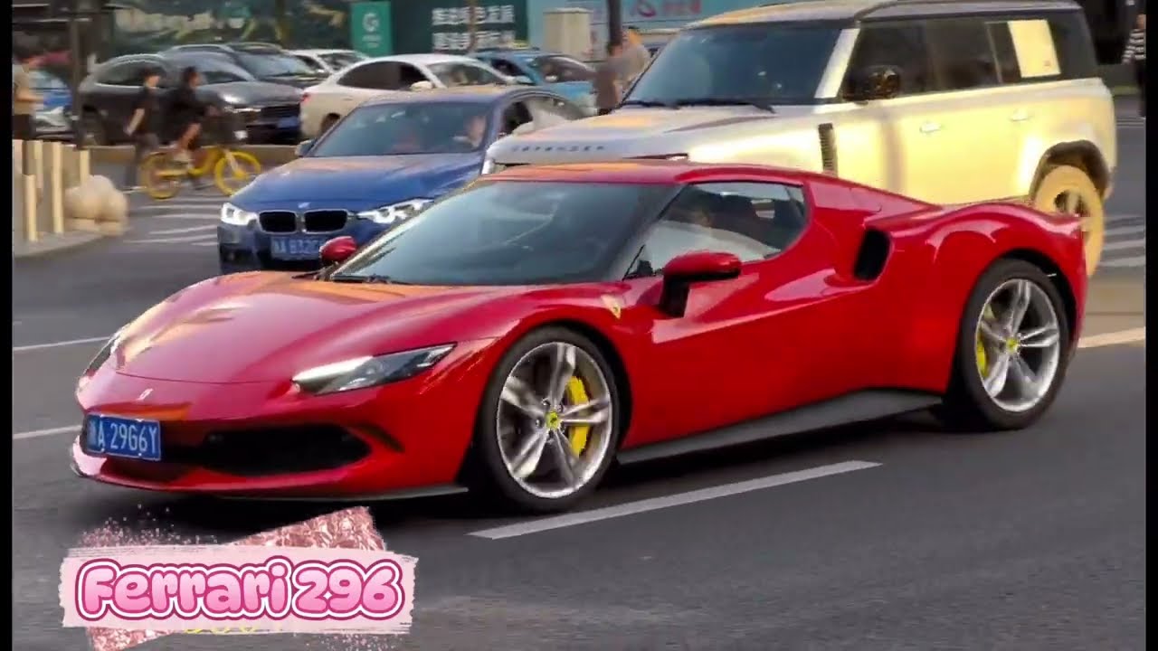 Street photography of luxury supercars in Vientiane City 