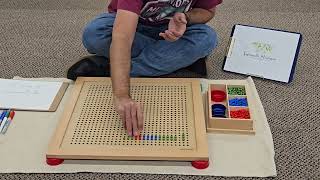 Single Digit Multiplication with Peg Board (Montessori)
