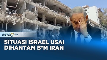 Sejumlah Bangunan di Tel Aviv Hancur Setelah Serangan Iran