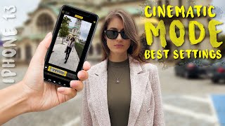 Cinematic Mode  Best Settings - Iphone 13 Tutorial