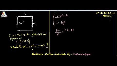 GATE 2014 Network Theory KCL, KVL Solution 9 by Sudhanshu Gupta