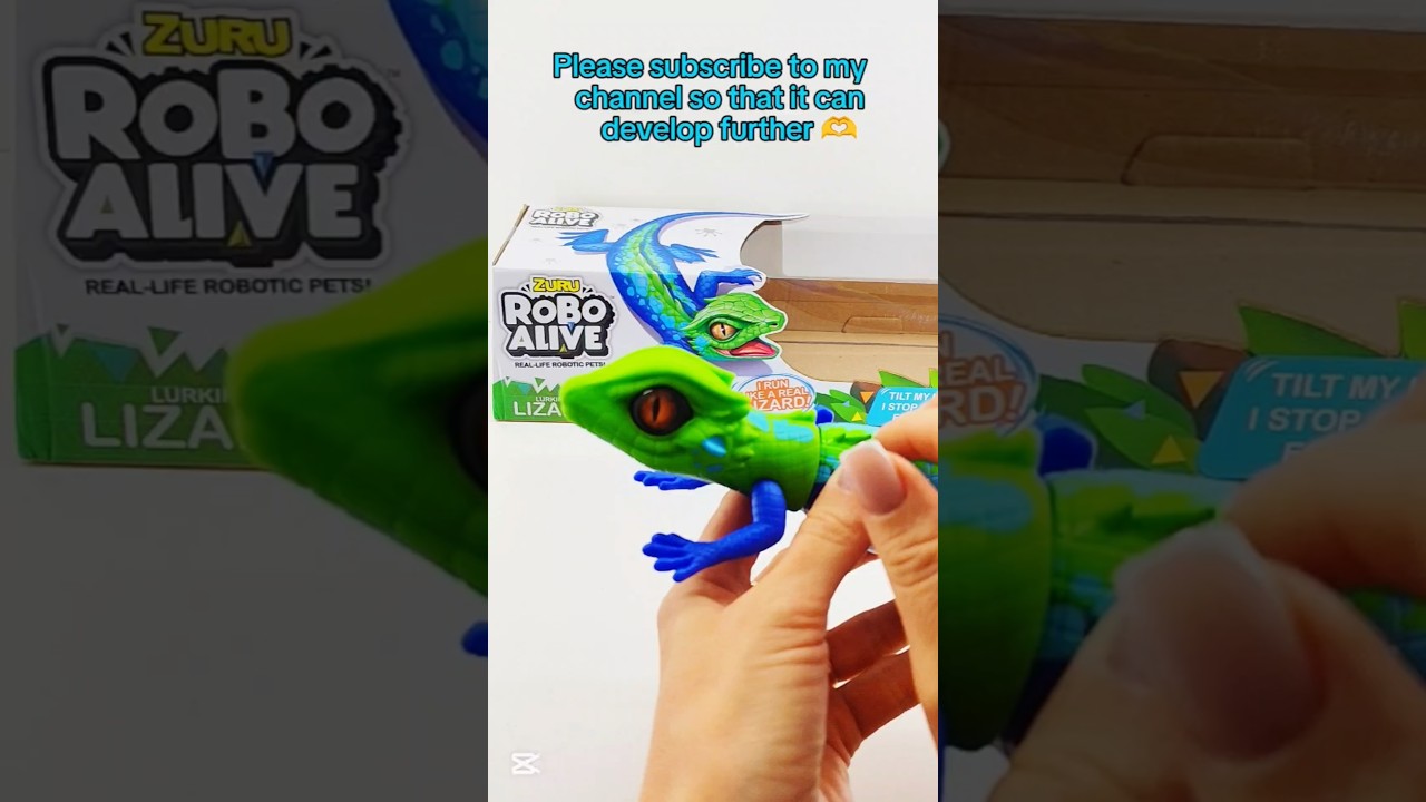 ASMR |  ROBO ALIVE LIZARD ZURU!!! 