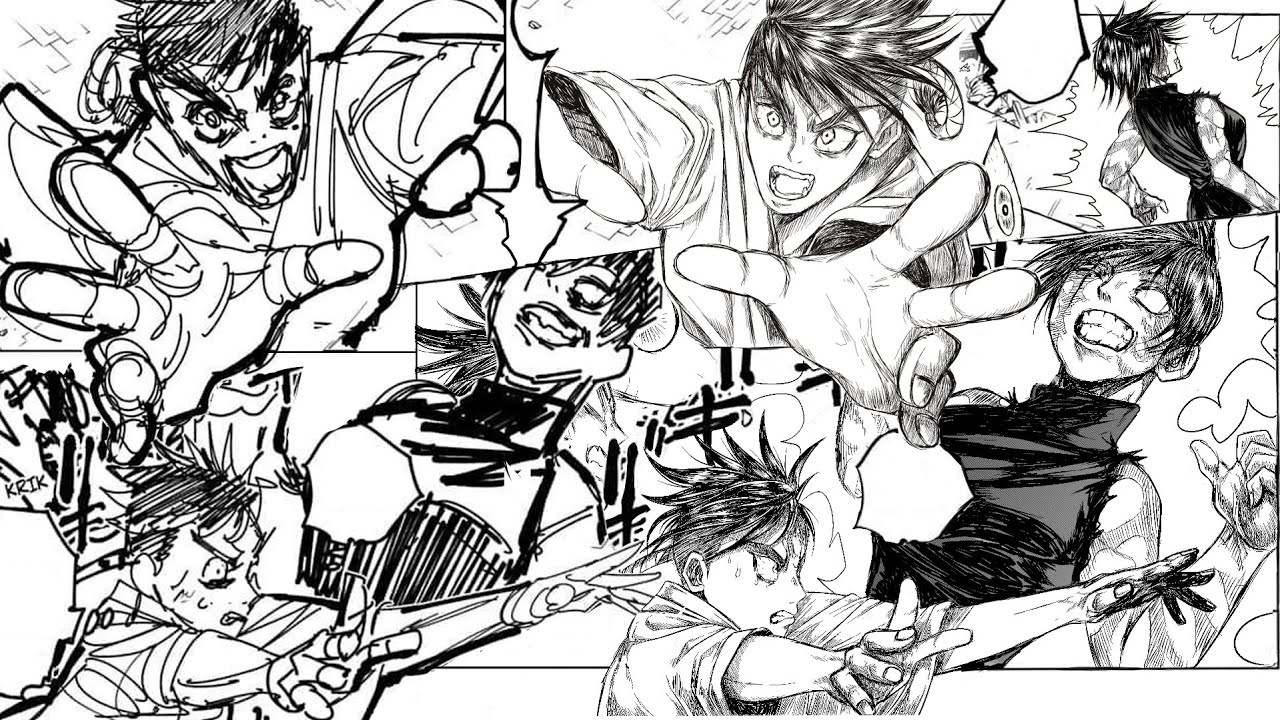 Redrawing a Jujutsu Kaisen Manga Page (Chapter 150) YouTube