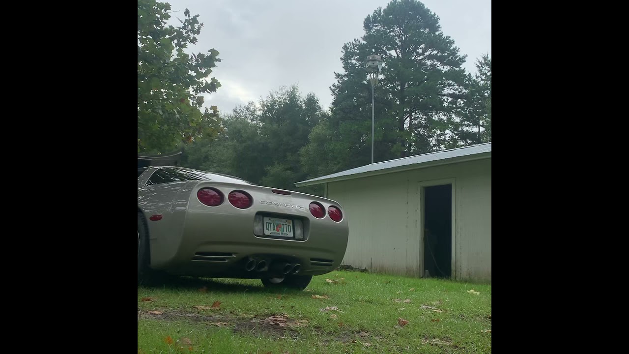 C5 corvette with American Racing long tube headers with catless xpipe and Corsa exhaust. ARH 🏁