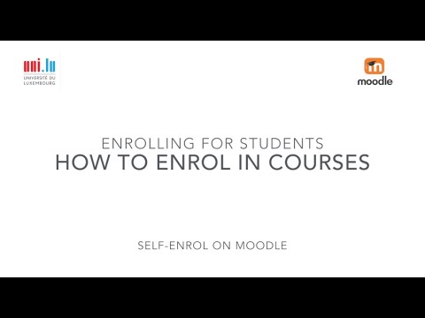 How to enrol in a course in Guichet Etudiant and on Moodle (self-enrolment)