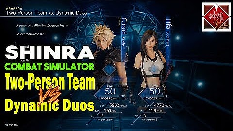 Two person team vs dynamic duos FF7 Remake