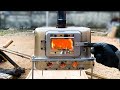 Genius idea! This wood stove was made without welding - Homemade hot tent stove