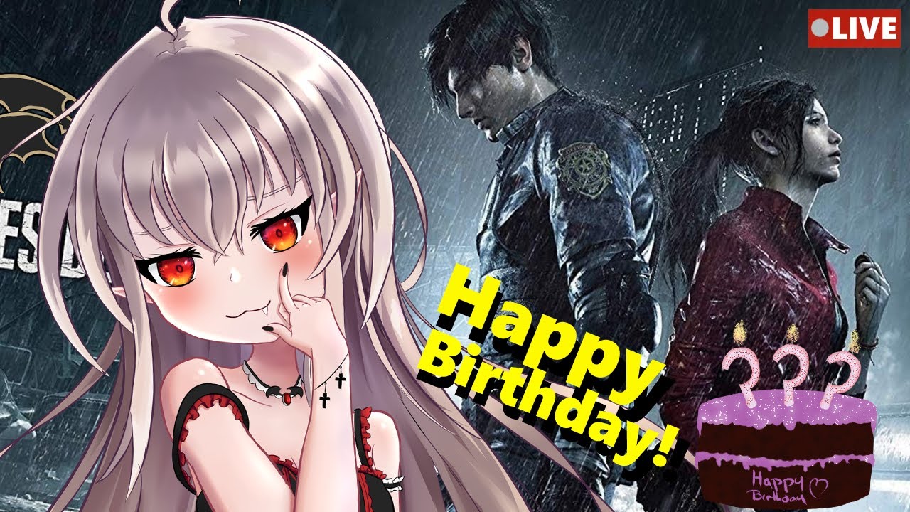 Spending My Birthday In The RE2 Sewers ;.; | Resident Evil 2 | First Play | VTuber